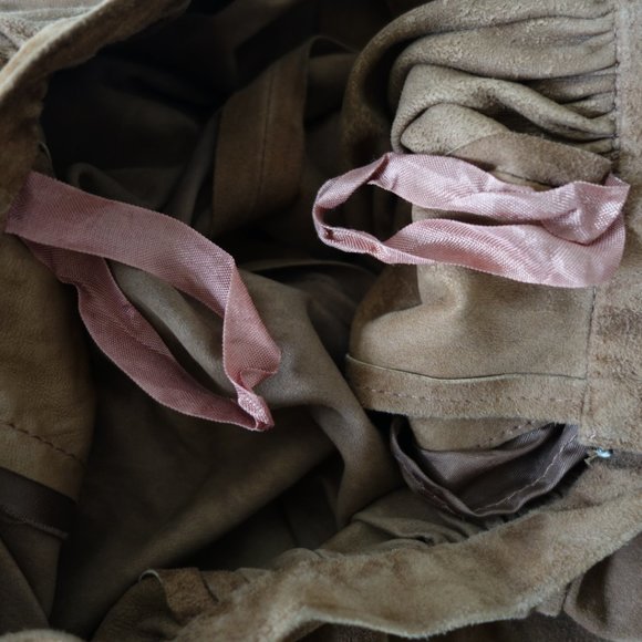 Vintage Ralph Lauren Mainline Brown 100% Suede Maxi Skirt Made in US, Size 10 - Picture 7 of 12